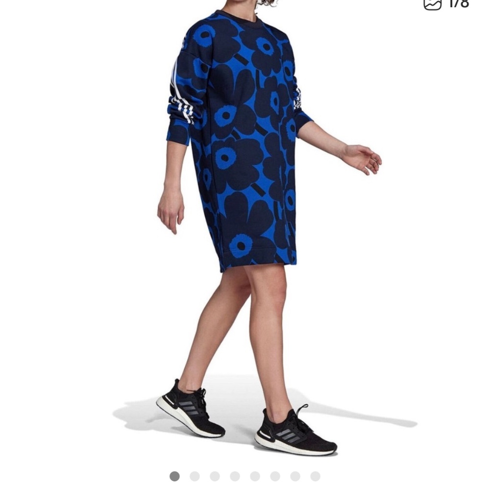 👗NWT👗 #Adidas🏃🏾‍♀️‍➡️ #MARIMEKKO PRINT SPORTSWEAR WOMENS #DRESS 👗SIZE SMALL